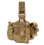Leg Rig Universal Drop leg holster with mag pouches - Tan